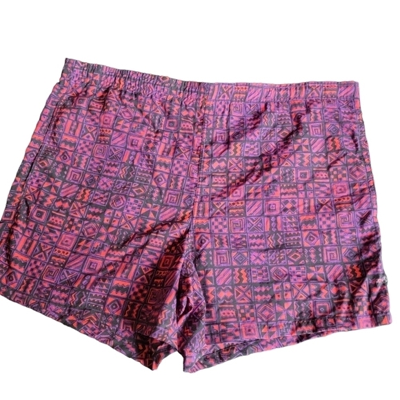 VINTAGE 90s Cheetah print swim trunks - Picture 1 of 7